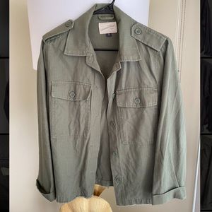 Cropped utility jacket